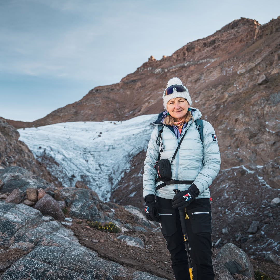Wilderness Alternative guest in the high alpine zone of Mount Kenya