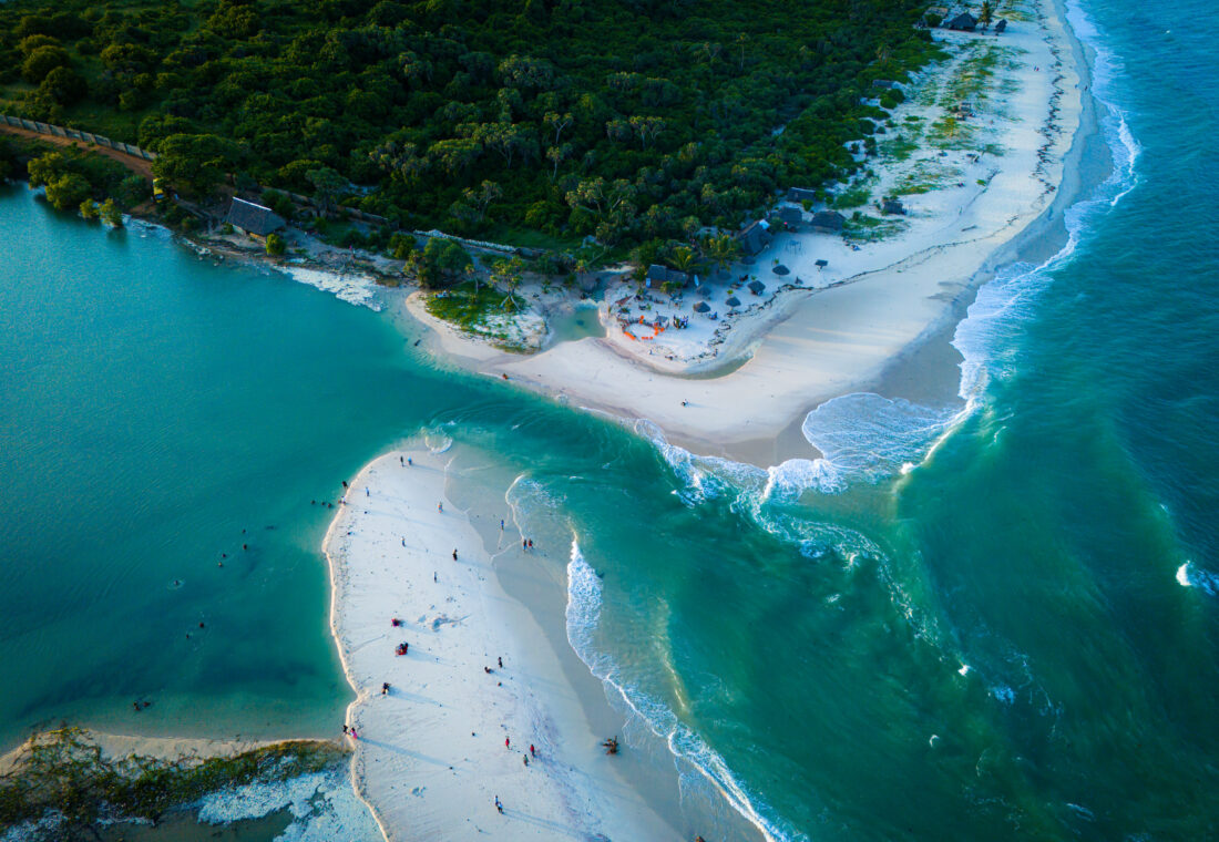 Diani beach where the kongo river meets the Ocean