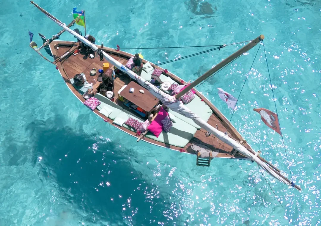 A snokering boat headed to diani