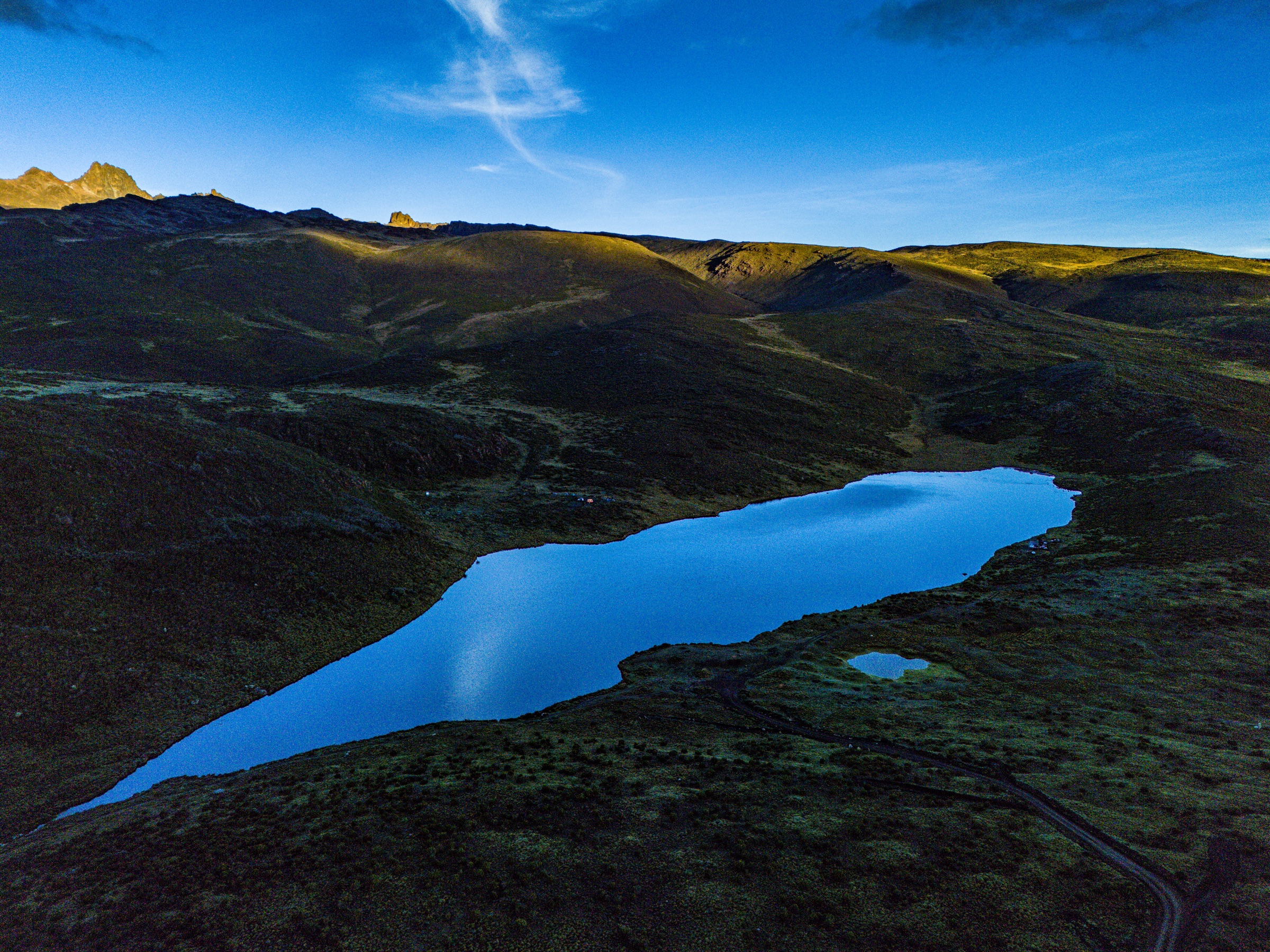 Lake Ellis on the Chogoria side of Mount Kenya