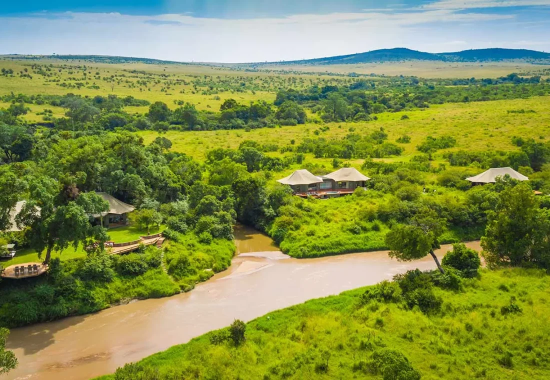 Sala's Camp beside the Sand and Keekorok rivers in the southern Maasai Mara.