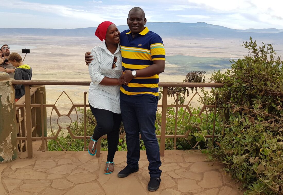 View across Ngorongoro Crater from the highland rim
