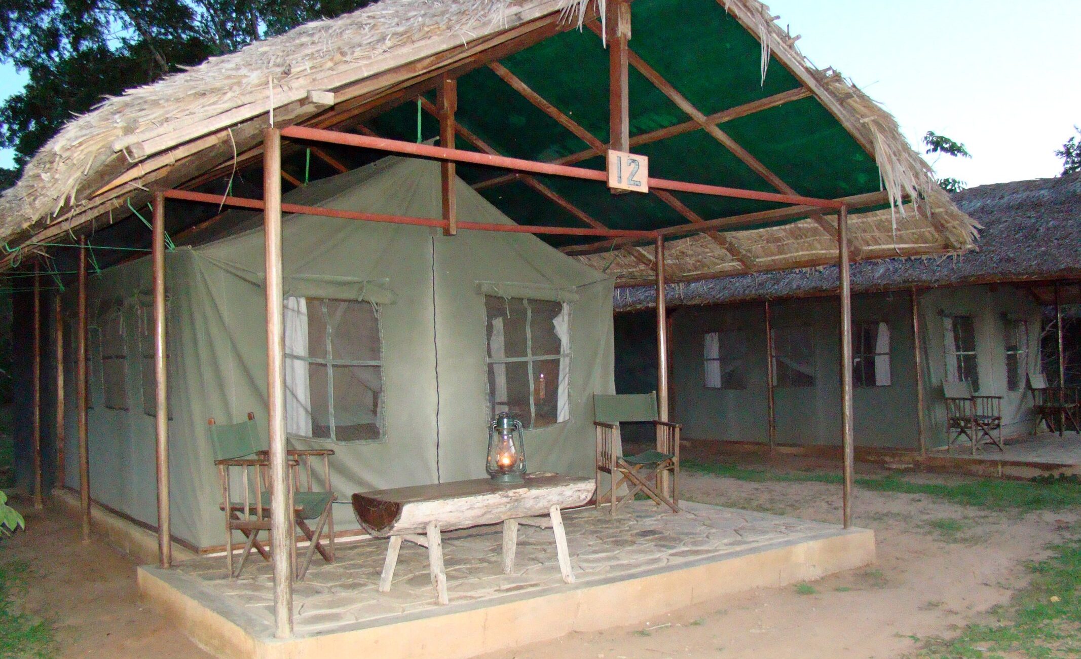 Guest tent at Rufiji River Camp in the protected landscape now forming northern Nyerere National Park